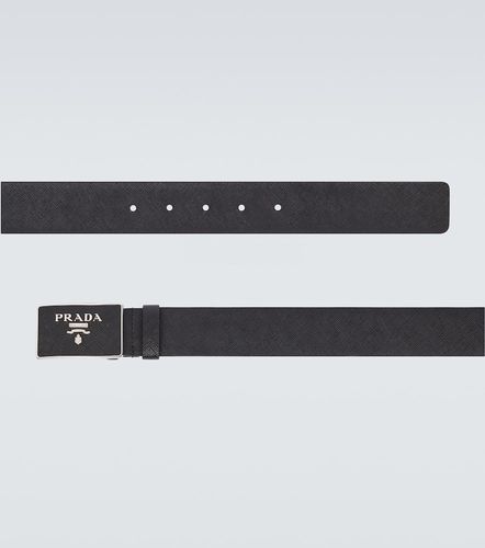 Ceinture Saffiano en cuir à logo - Prada - Modalova