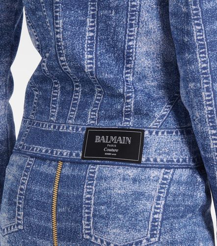 Cardigan Trompe l’œil en jacquard - Balmain - Modalova