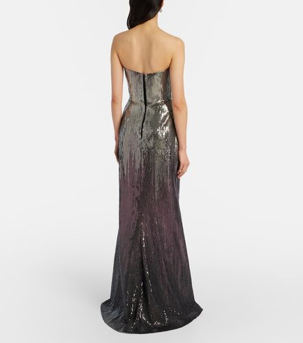 Robe bustier longue à sequins - Elie Saab - Modalova