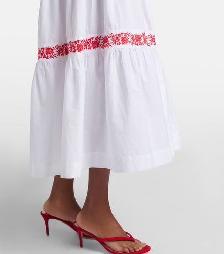 Robe midi Petalia brodée en coton - Heidi Klein - Modalova