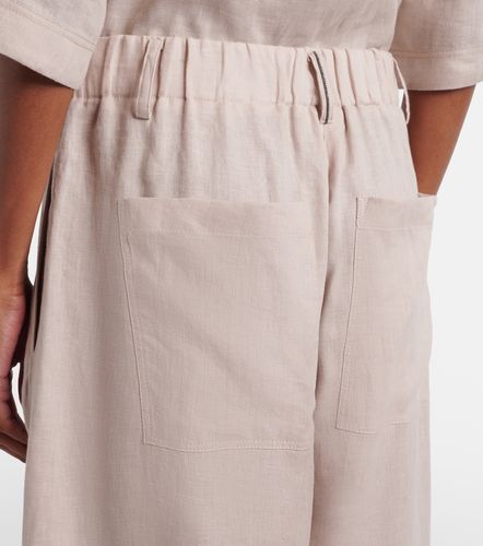 Pantalon ample en lin - Brunello Cucinelli - Modalova