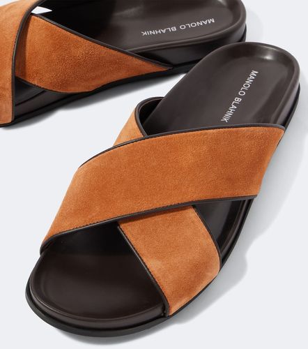 Mules Chiltern en daim - Manolo Blahnik - Modalova