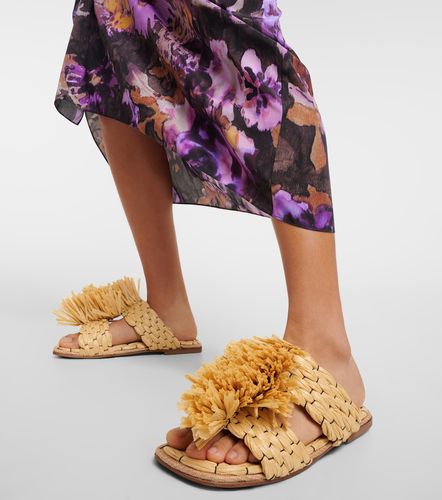 Mules espadrilles en raphia - Dries Van Noten - Modalova