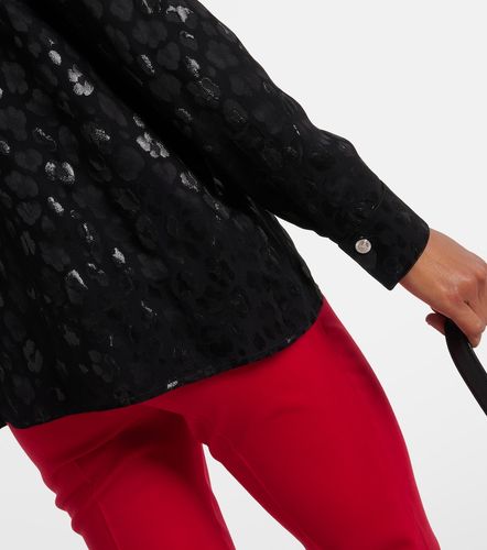 Versace Blouse en jacquard de satin - Versace - Modalova