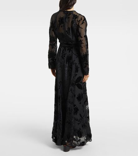 Robe longue Burnout Sheath en velours - Zimmermann - Modalova