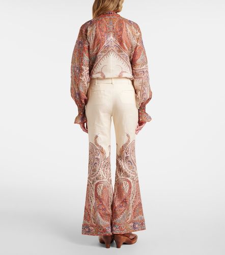 Zimmermann Pantalon évasé en lin - Zimmermann - Modalova