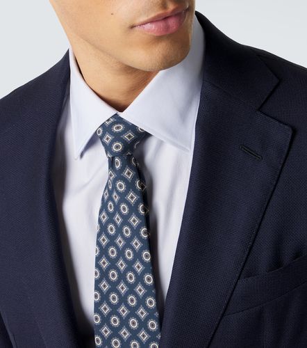 Cravate en soie à imprimé - Thom Sweeney - Modalova