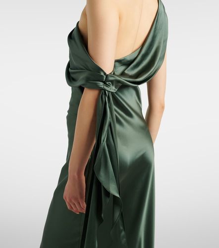 Robe asymétrique en satin de soie - The Sei - Modalova
