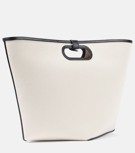 Alaïa Sac Folded Large en toile et cuir - Alaia - Modalova