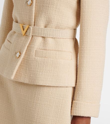 Veste en tweed de laine mélangée - Valentino - Modalova