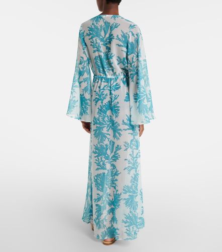 Cafetan Chloe en georgette à fleurs - Alexandra Miro - Modalova