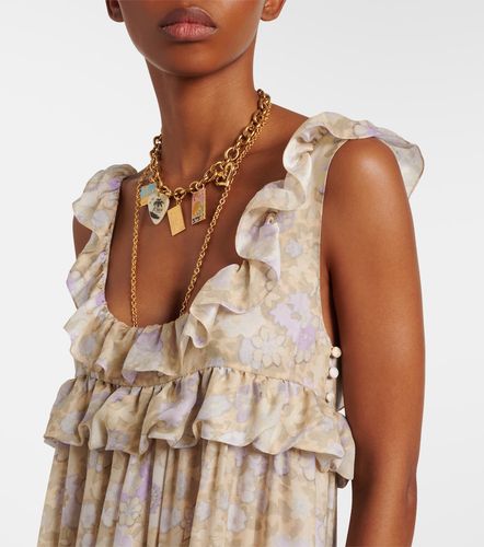 Chloé Robe longue en soie à fleurs - Chloe - Modalova