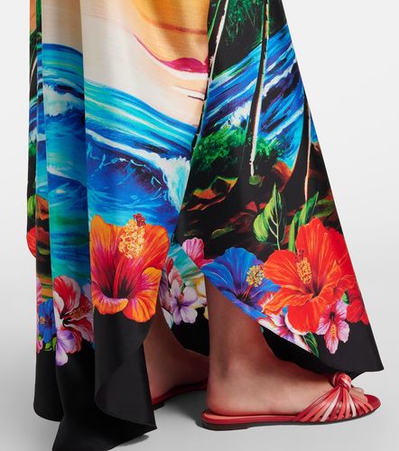 Cafetan en soie à imprimé - Dolce&Gabbana - Modalova