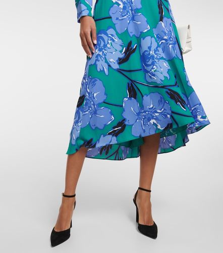 Robe midi Feronia en crêpe à fleurs - Diane von Furstenberg - Modalova