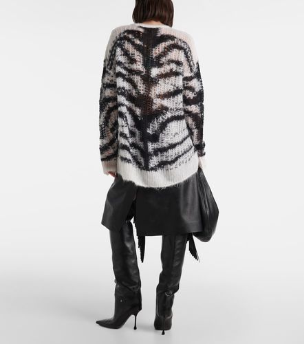 Pull en laine mélangée à imprimé zèbre - Stella McCartney - Modalova
