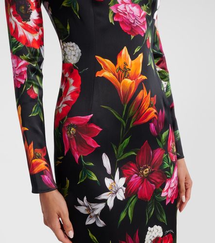 Dolce&Gabbana Robe midi à fleurs - Dolce&Gabbana - Modalova
