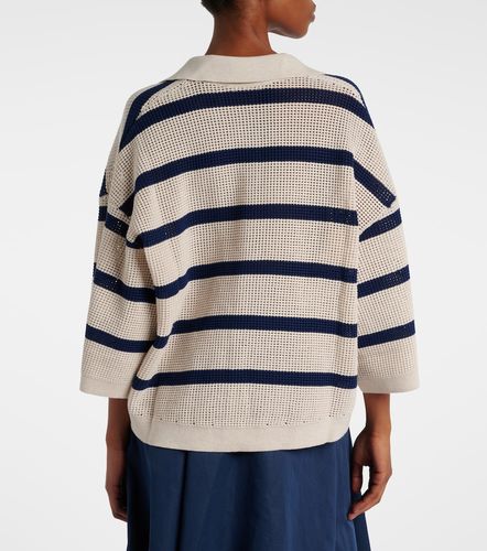 Pull rayé en coton - Brunello Cucinelli - Modalova