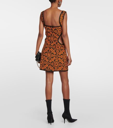 Robe en jacquard de coton - Marine Serre - Modalova