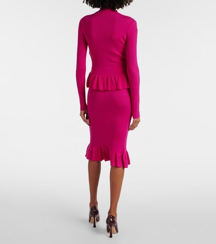 Pull en laine mélangée à volants - Nina Ricci - Modalova