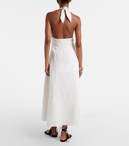 Faithfull Robe midi Bianca en lin - Faithfull - Modalova