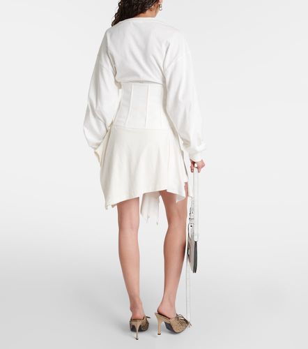 Robe corset asymétrique en jersey de coton - Acne Studios - Modalova