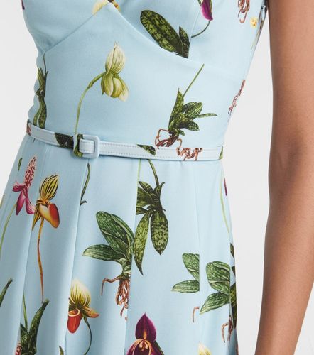 Robe midi à fleurs - Oscar de la Renta - Modalova