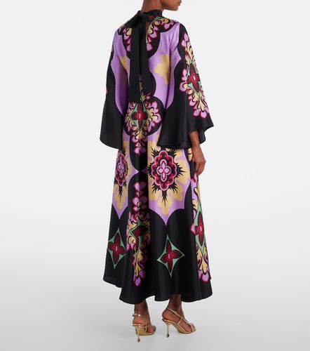 Robe longue Palazzo Placée en sergé de soie - La DoubleJ - Modalova