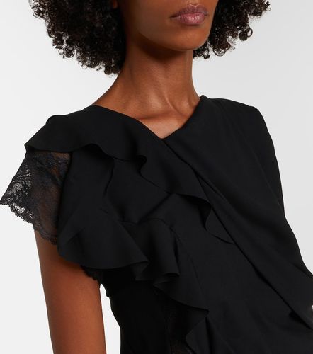 Robe midi asymétrique à dentelle - Junya Watanabe - Modalova