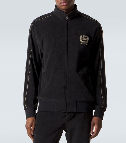 Sweat-shirt en coton mélangé à logo - Dolce&Gabbana - Modalova