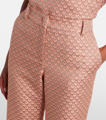 Pantalon évasé 24/7 à fleurs en jacquard - La DoubleJ - Modalova