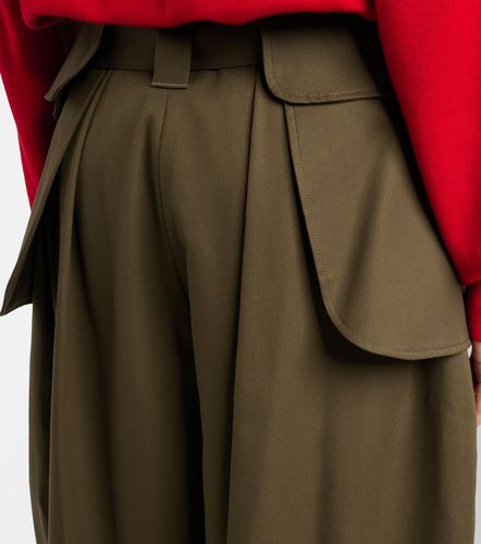 Pantalon Double L en coton et soie mélangés - Loewe - Modalova