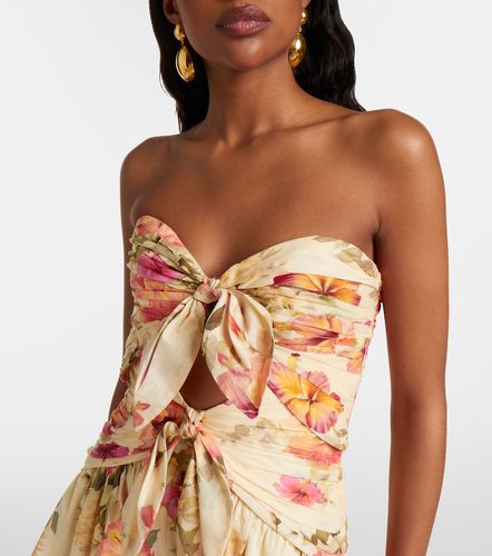 Combi-short Mahon en coton à fleurs - Zimmermann - Modalova
