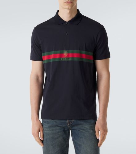 Gucci Polo Web Stripe en coton - Gucci - Modalova