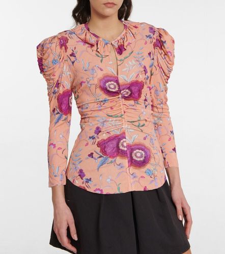 Top Jen en velours à fleurs - Isabel Marant - Modalova