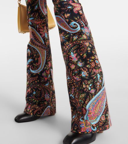 Jean flared taille haute à motif cachemire - Etro - Modalova