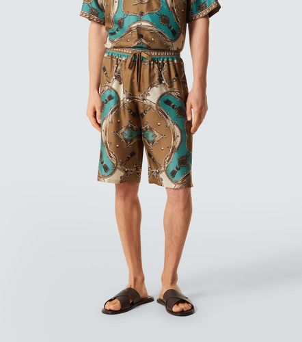 Bermuda imprimé en soie - Dolce&Gabbana - Modalova