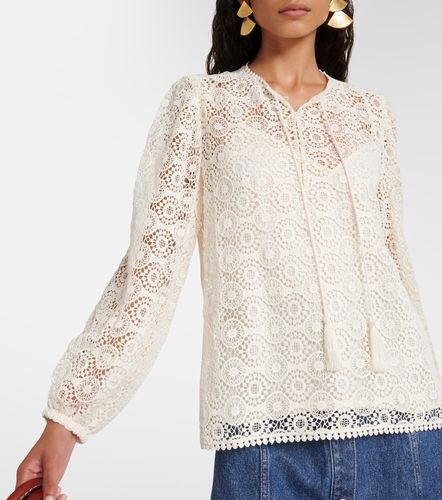 Frame Blouse en dentelle de coton - Frame - Modalova