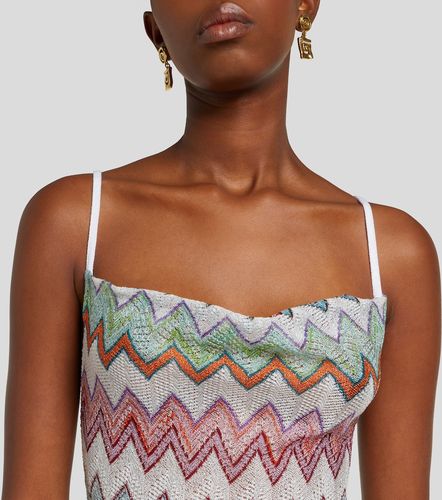 Missoni Robe longue Zigzag en lamé - Missoni - Modalova
