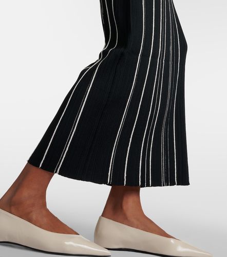 Robe longue en maille côtelée à rayures - Toteme - Modalova