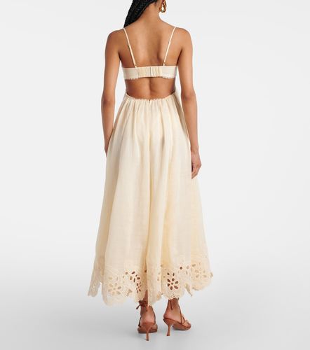 Robe longue Coco brodée en ramie - Zimmermann - Modalova