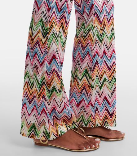 Pantalon évasé Zigzag à taille haute - Missoni - Modalova