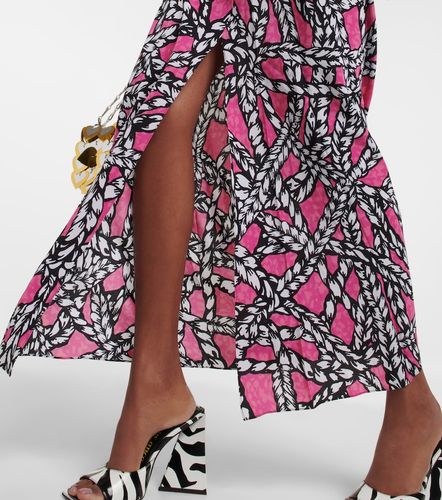 Area Robe midi imprimée en soie - Area - Modalova