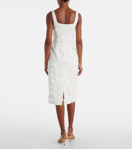 Robe midi Larissa en dentelle à fleurs - Leo Lin - Modalova