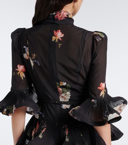 Robe midi à fleurs et volants - Zimmermann - Modalova