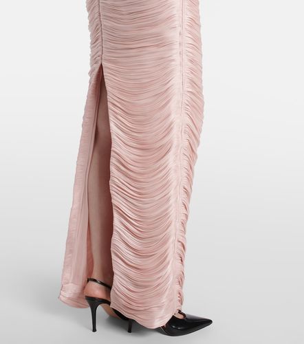 Robe longue plissée en soie - Marmar Halim - Modalova