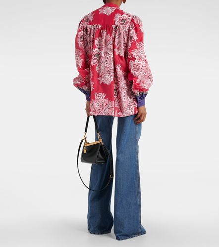Blouse en coton et soie à imprimé - Etro - Modalova