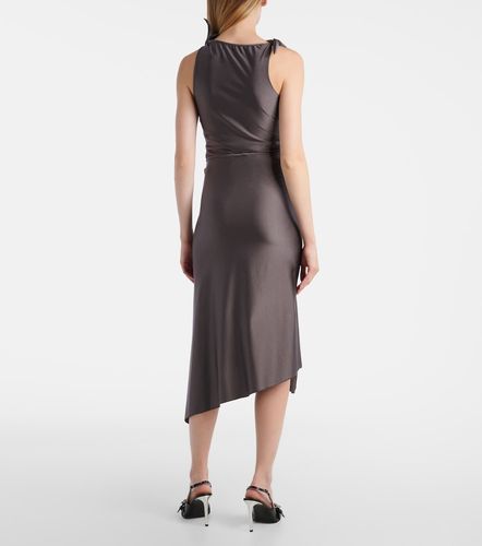 Jupe midi en satin à fleurs - Coperni - Modalova
