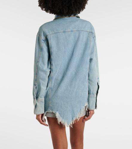 Surchemise en denim brodée - Blumarine - Modalova