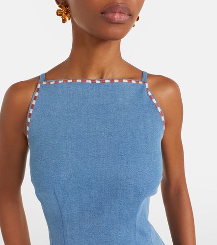 Robe Chester en denim à motif floral - Veronica Beard - Modalova