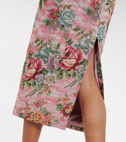 Robe midi bustier à imprimé floral - Markarian - Modalova
